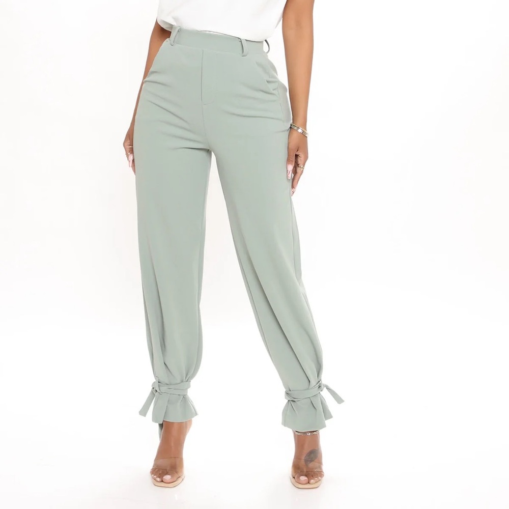 Fashion Nova Sage Green Women's Pants
